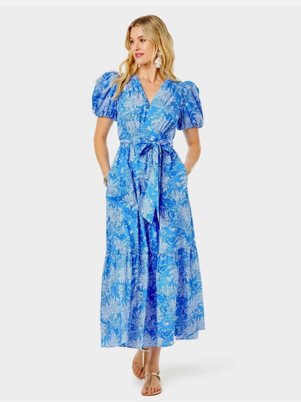Lilly Pulitzer (southern tide collab) Ezralyn maxi dress sz 4